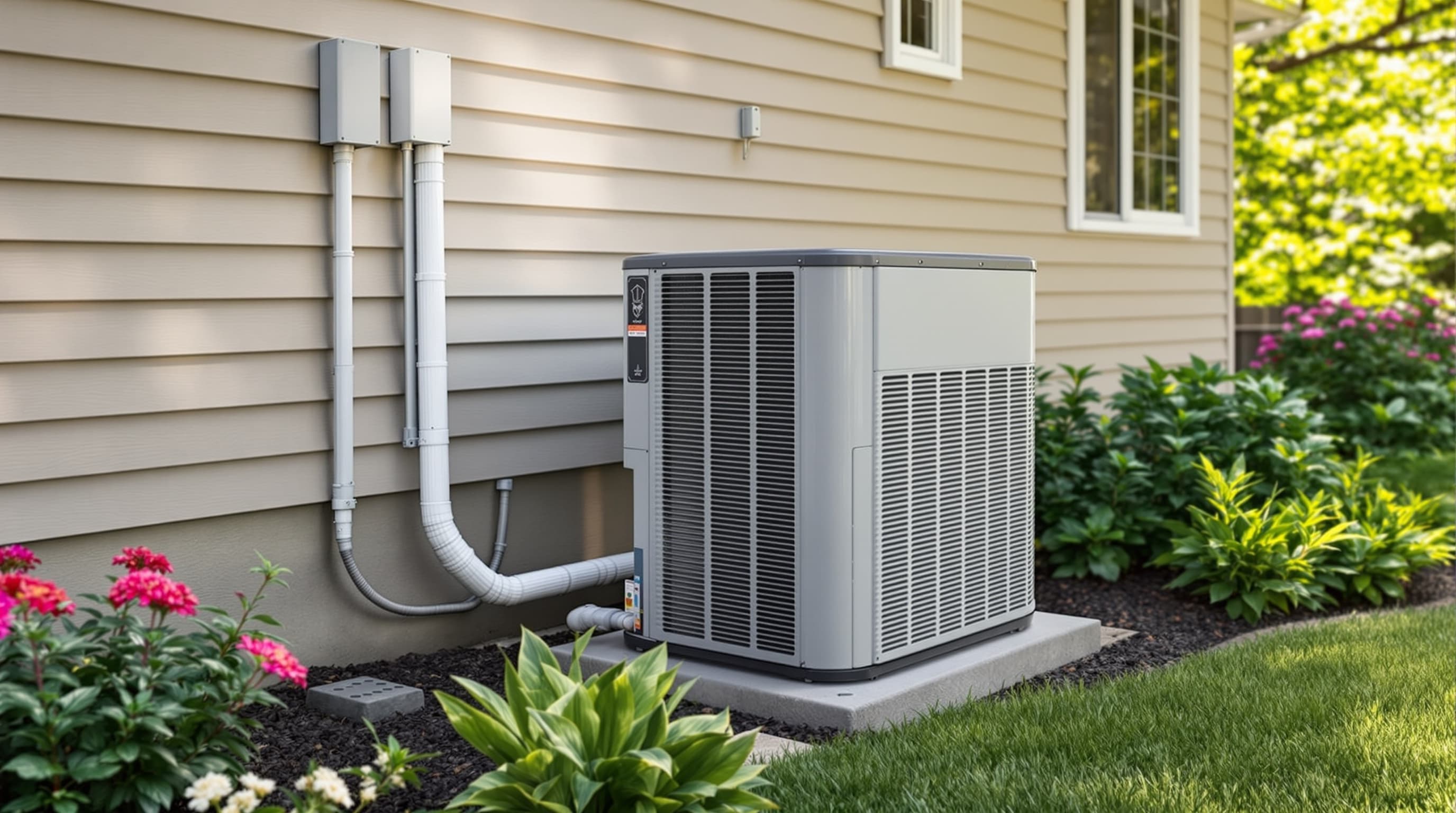 AC installation Island Park NY outdoor HVAC unit barrier island home